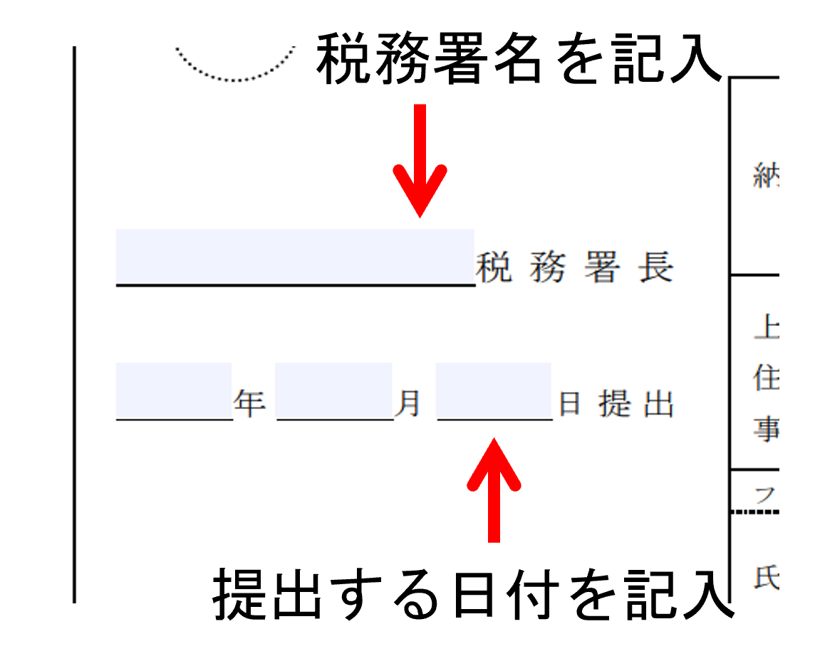 開業届の提出日