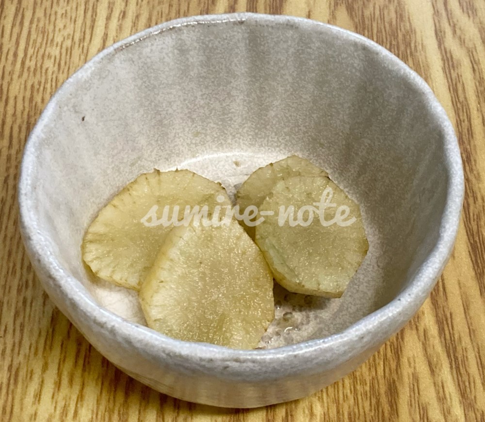 デザートにしたヤーコン